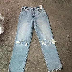 Ultra high rise straight jeans- Abercrombie NWT